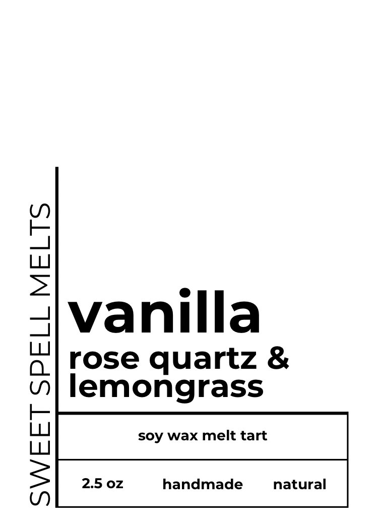 Vanilla Rose Quartz Wax Melts 2.5oz